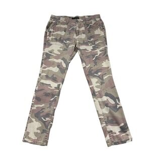 Sanctuary Women's Camo Utility Pants Size 28 Green Beige Stretch Casual Cargo